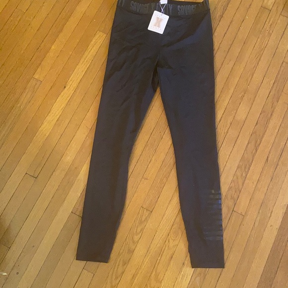 Savage X Fenty Pants - NWT All black stretch, Fenty leggings